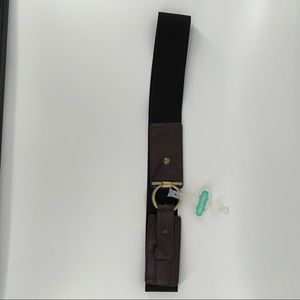 MAURICES BROWN FASHION BELT WITH GOLD ACCENT XLARGE